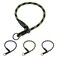 BronzeDog Rope Pro Training Dog Collar Braided No Pull Quick Release Round Lead Collars for Dogs Small Medium Large Puppy M 197 Long Green