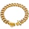 W/W Lifetime Gold Dog Chain Collar Walking Metal Chain Collar with Design Secure Buckle18K Cuban Link Strong Heavy Duty Chew Proof for Small Dogs19MM 12