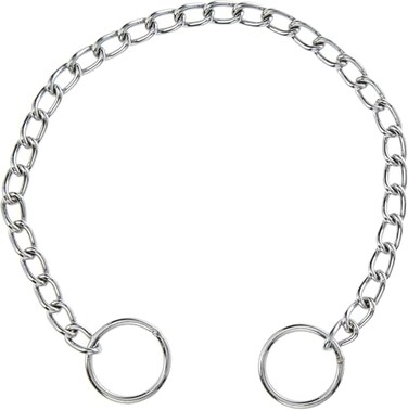 Hamilton Metal Slip Link Choke Chain Dog Collar Fine 20mm x 12