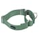 Mikivery Martingale Dog Collar Nylon Adjustable and Safety Training Colourful Comfortable Metal Buckle Pet Collars for Small Medium and Large DogsEmeraldM