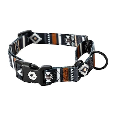 Wolfgang ManBeast Wolfgang Heavy Duty Martingale Dog Collar with Quick Release Nylon Buckle for Walking Training NewMoon Print Medium