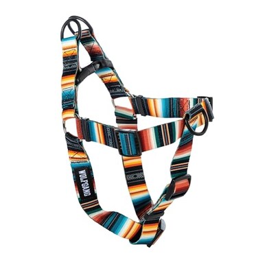 Wolfgang ManBeast Wolfgang Heavy Duty Adjustable Dog Harness PullTested to Over 800 lbs for Walking Training LostArt Print Large