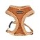 Puppia Terry Dog Harness OverTheHead Winter Suede Warm No Choke No Pull Training Walking for Small and Medium Dog Brown Medium