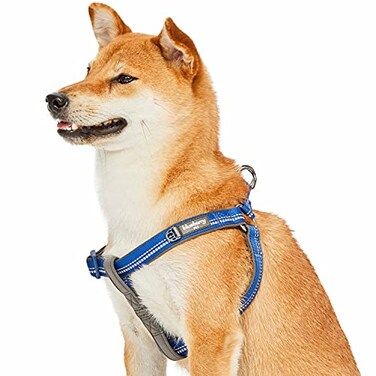 Blueberry Pet Soft Comfy 3M Reflective Stepin Pastel Color Padded Dog Harness Chest Girth 26 39 Navy Large Adjustable Harnesses for Dogs
