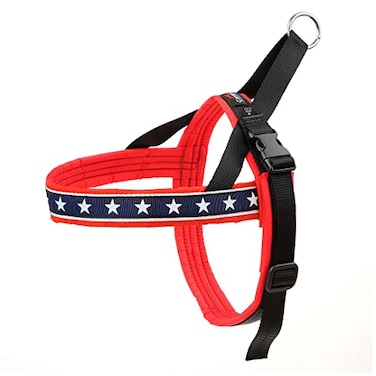 ComfortFlex Patriotic Dog Harness Fully Padded Adjustable Lightweight NoChoke NoPull NonChafing Design for Active Dogs Enhanced Control Made in the USA Small The Patriot