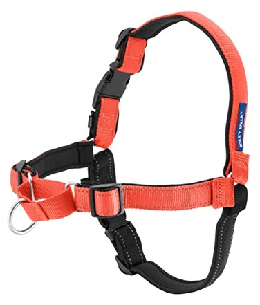 PetSafe Easy Walk Deluxe Dog Harness No Pull Dog Harness Perfect for Leash Harness Training Stops Pets from Pulling and Choking on Walks Small Rose