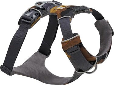Ruffwear Front Range Dog Harness Reflective Soft Padded Everyday Harness with Dual Leash Clips Adjustable and Lightweight Fit for Training or Walking for All Dogs Moonlight Mountains XSmall