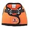 THE WORTHY DOG Stepin Dog Harness for Small Dogs Comfortable Mesh Reflective Strong Hook and Loop Closure Quick Release Buckle Orange XSmall