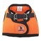 THE WORTHY DOG Stepin Dog Harness for Small Dogs Comfortable Mesh Reflective Strong Hook and Loop Closure Quick Release Buckle Orange XSmall