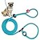 Harness Lead No Pull Dog Harness and Leash Set Anti Pull Dog Harness for All Breeds and Sizes OnePiece Cushioned Rope Design Safely Prevents Escaping and Pulling SmallMedium BlueMulti