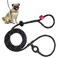 Harness Lead No Pull Dog Harness and Leash Set Anti Pull Dog Harness for All Breeds and Sizes OnePiece Cushioned Rope Design Safely Prevents Escaping and Pulling SmallMedium BlackReflective