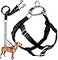 2 Hounds Design Freedom No Pull Dog Harness Adjustable Harness and Leash Set Easy Walking Comfortable Control Fits Small Medium Large Dogs Solid Colors Made in USA 1 LG Black
