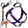 2 Hounds Design Freedom No Pull Dog Harness Adjustable Harness and Leash Set Easy Walking Comfortable Control Fits Small Medium Large Dogs Solid Colors Made in USA 1 MD Purple