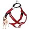 2 Hounds Design Freedom No Pull Dog Harness Adjustable Harness Easy Walking Comfortable Control Fits Small Medium Large Dogs Solid Colors Made in USA 58 MD Red