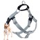 2 Hounds Design Freedom No Pull Dog Harness Adjustable Harness Easy Walking Comfortable Control Fits Small Medium Large Dogs Solid Colors Made in USA 1 MD Silver