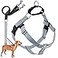 2 Hounds Design Freedom No Pull Dog Harness Adjustable Harness and Leash Set Easy Walking Comfortable Control Fits Small Medium Large Dogs Solid Colors Made in USA 58 MD Silver