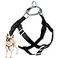 2 Hounds Design Freedom No Pull Dog Harness Adjustable Harness Easy Walking Comfortable Control Fits Small Medium Large Dogs Solid Colors Made in USA 1 MD Black