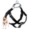 2 Hounds Design Freedom No Pull Dog Harness Adjustable Harness Easy Walking Comfortable Control Fits Small Medium Large Dogs Solid Colors Made in USA 1 MD Black