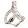 ARING PET Dog Halter Harness Velvet Dog Harness Adjustable No Pull White Dogs Halter Harness Medium Pack of 1