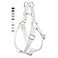 AaufiLux Soft Leather No Pull Dog Harness Adjustable Step in Dog Harness with Rose Gold Heavy Duty Metal Buckle Freedom Nylon Dog Halter Vests for Small Medium Large Dogs Easy Walking Training WhiteXS