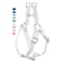 AaufiLux Soft Leather No Pull Dog Harness Adjustable Step in Dog Harness with Rose Gold Heavy Duty Metal Buckle Freedom Nylon Dog Halter Vests for Small Medium Large Dogs Easy Walking Training WhiteXS