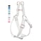 AaufiLux Soft Leather No Pull Dog Harness Adjustable Step in Dog Harness with Rose Gold Heavy Duty Metal Buckle Freedom Nylon Dog Halter Vests for Small Medium Large Dogs Easy Walking Training WhiteXS