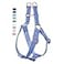 AaufiLux Soft Leather No Pull Dog Harness Adjustable Step in Dog Harness with Rose Gold Heavy Duty Metal Buckle Freedom Nylon Dog Halter Vests for Small Medium Large Dogs Easy Walking Training PurpleX