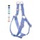 AaufiLux Soft Leather No Pull Dog Harness Adjustable Step in Dog Harness with Rose Gold Heavy Duty Metal Buckle Freedom Nylon Dog Halter Vests for Small Medium Large Dogs Easy Walking Training PurpleX