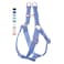 AaufiLux Soft Leather No Pull Dog Harness Adjustable Step in Dog Harness with Rose Gold Heavy Duty Metal Buckle Freedom Nylon Dog Halter Vests for Small Medium Large Dogs Easy Walking Training PurpleX