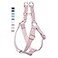 AaufiLux Soft Leather No Pull Dog Harness Adjustable Step in Dog Harness with Rose Gold Heavy Duty Metal Buckle Freedom Nylon Dog Halter Vests for Small Medium Large Dogs Easy Walking Training PinkM
