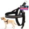 ComfortFlex Sport Dog Harness NoChoke Fully Padded NonChafing Harness with Control Handle Reflective Lightweight Adjustable for Active Dogs Large Raven Black