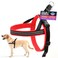 ComfortFlex Sport Dog Harness NoChoke Fully Padded NonChafing Harness with Control Handle Reflective Lightweight Adjustable for Active Dogs Medium Red