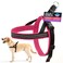 ComfortFlex Sport Dog Harness NoChoke Fully Padded NonChafing Harness with Control Handle Reflective Lightweight Adjustable for Active Dogs Large Berry