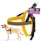 ComfortFlex Sport Dog Harness NoChoke Fully Padded NonChafing Harness with Control Handle Reflective Lightweight Adjustable for Active Dogs MediumLarge Saffron Yellow