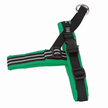 ComfortFlex Sport Dog Harness NoChoke Fully Padded NonChafing Harness with Control Handle Reflective Lightweight Adjustable for Active Dogs XSmall Kelly Green