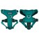 DJANGO Tahoe No Pull Dog Harness EscapeProof Dog Harness for Small Dogs with Front Back Clips for Everyday Use Adjustable Padded Reflective Secure Fit Easy OnOff Dark Teal Small