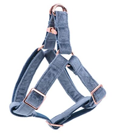 ARING PET Dog Halter Harness Velvet Dog Harness No Pull Dog Halter Harness Adjustable Heavy Duty Dog Harness for Small Medium Large Dogs