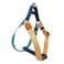 Pawhuggies TriColor Dog Harness Adjustable Stepin Design for Small Dogs Heavy Duty Puppy Harness Easy Walking Blue Orange