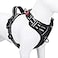 PHOEPET No Pull Dog Harnesses for Small Dogs Reflective Adjustable Front Clip Vest with Handle 2 Metal Rings 3 Buckles Easy to Put on Take OffXS Black