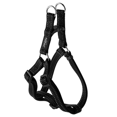 Rogz Reflective Adjustable Dog Step in Harness for Large Dogs matching collar and leash available Black