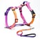 RosesPoetry RosesPoetry Dog Harness with Leash No Pull Adjustable Harness Leash Reflective Dog Halter Harnesses Comfort Padded Handle Pet Walking Harness for Medium DogsMistyroseM
