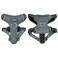 DJANGO Tahoe No Pull Dog Harness EscapeProof Dog Harness for Small Medium with Front Back Clips for Everyday Use Adjustable Padded Reflective Secure Fit Easy OnOff Poppy Gray Medium