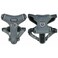 DJANGO Tahoe No Pull Dog Harness EscapeProof Dog Harness for Small Medium with Front Back Clips for Everyday Use Adjustable Padded Reflective Secure Fit Easy OnOff Poppy Gray Medium
