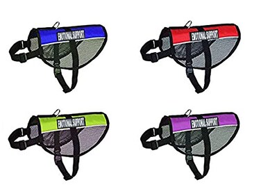 Doggie Stylz Emotional Support Service Dog mesh Vest Harness Cool Comfort Purchase Comes with 2 Reflective Emotional Support pathces Please Measure Your Dog Before Ordering Girth 810 Red