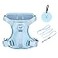 Petmolico Dog Harness for Medium Dogs No Pull Cute Dog Harness with Two Leash Clips and Soft Handle Reflective Easy Walk Dog Harness with Leash Light Blue Medium