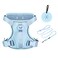 Petmolico Dog Harness for Medium Dogs No Pull Cute Dog Harness with Two Leash Clips and Soft Handle Reflective Easy Walk Dog Harness with Leash Light Blue Medium
