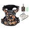 Petmolico No Pull Dog Harness Set 2 Leash Attchment Easy Control Handle Reflective Vest Dog Harness Breed Small Dogs Harness and Leash Set with Poop Bag HolderS Sunflower