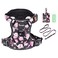 Petmolico No Pull Dog Harness Set with Leash Attachment Easy Control Handle Reflective Harness Vest Small Breed Puppy Vest and Leash Set with Poop Bag Holder Small Pink Rose