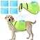 Aliceset 2 Pcs Dog Cooling Vest with 4 Recyclable Ice Pack Summer Outdoor Dog Cooling Harness Shirt Adjustable Pet CoolerFluorescent GreenLarge