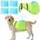 Aliceset 2 Pcs Dog Cooling Vest with 4 Recyclable Ice Pack Summer Outdoor Dog Cooling Harness Shirt Adjustable Pet CoolerFluorescent GreenLarge
